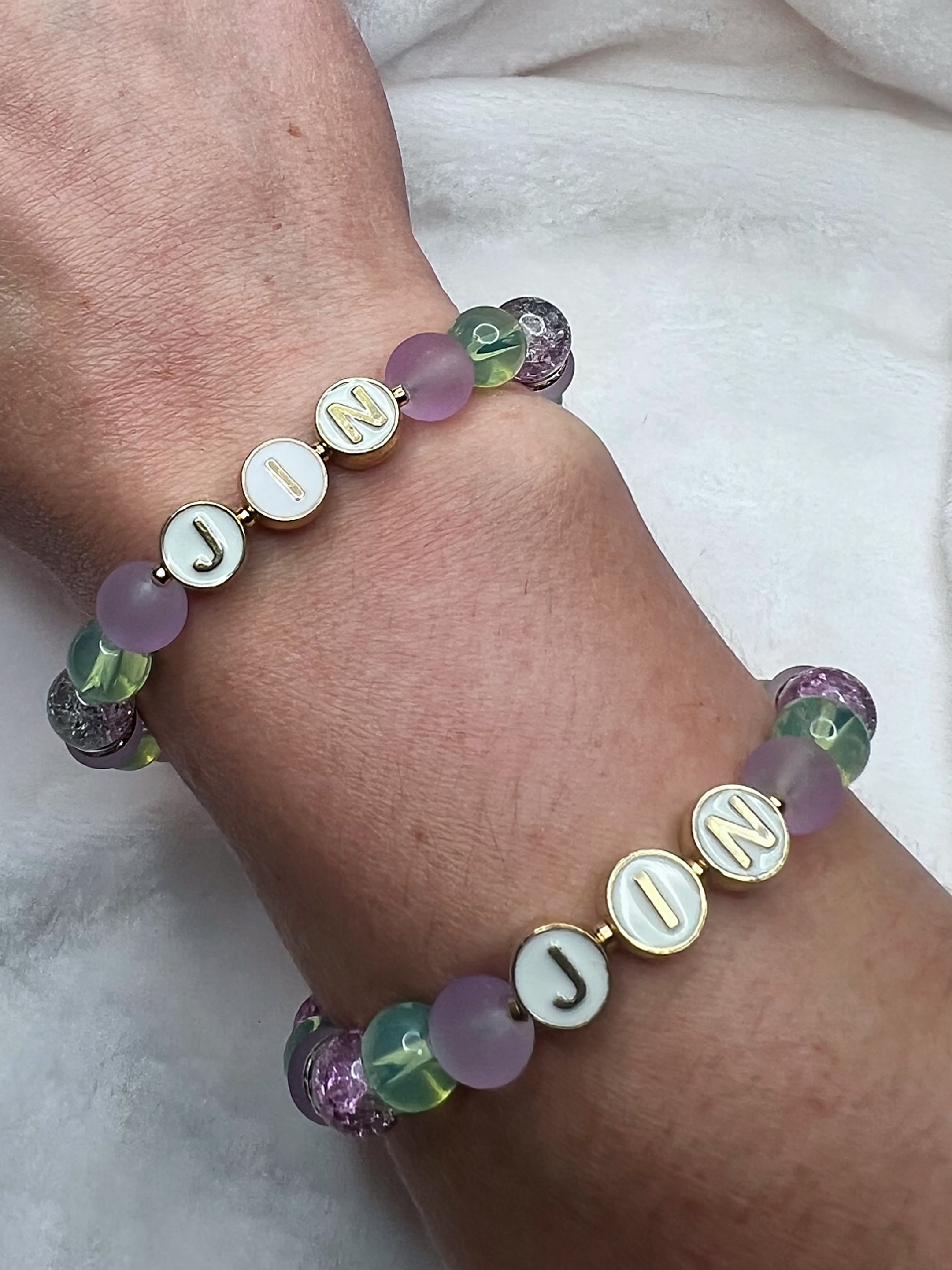 BTS JIN着用 ●APHROSE● PERSONA BALL BEAD PIPE BRACELET 6色 BTS - ARMY - MEMBER Beaded Bracelets - Etsy