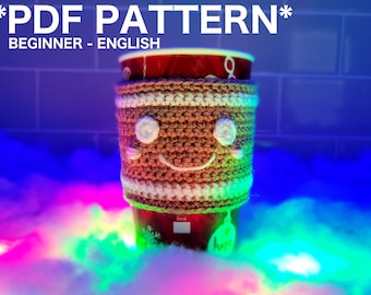 PDF PATTERN DOWNLOAD - Gingerbread Man Cup Cozy