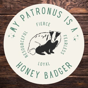 My Patronus is a Honeybadger Sticker