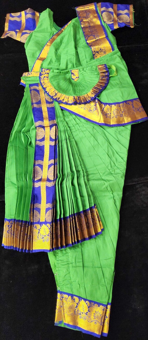 slim fit dress slacks Dark Blue And Green Classical Dance Dress
