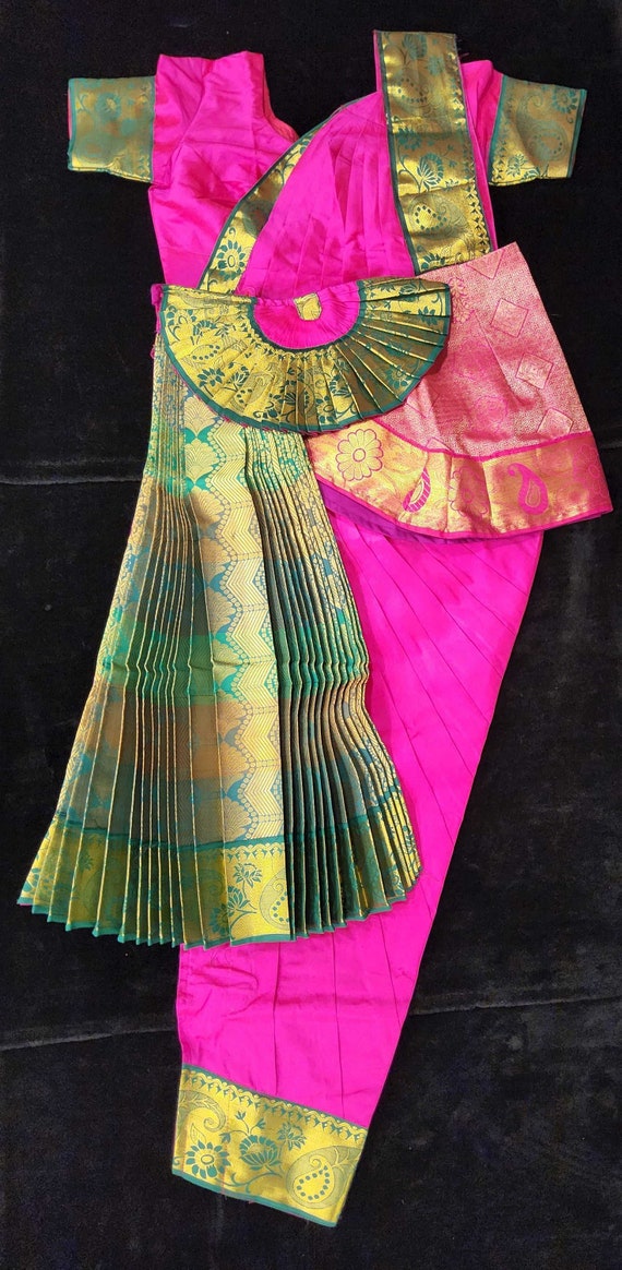 green emerald velvet dress Buy DISHU Women's Silk Fancy Designer Skirt Contrast Suit Dress Material  (G0038, Light Green Colour, Free Size) at Amazon.in main image 1