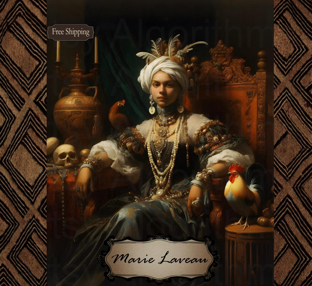 Marie Laveau Art Print, Voodoo Queen, Gothic Macabre Decor - Etsy