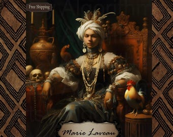 Marie Laveau Voodoo Queen Art Print – New Orleans Gothic Wall Decor #5 ...