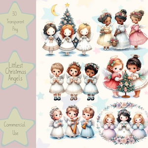 KLEINE WEIHNACHTS-ENGEL, Engel Png, Weihnachten Png, Religiöser Png, Kinder Png, Engel Clipart, Religiöser Png, Weihnachtscliparts