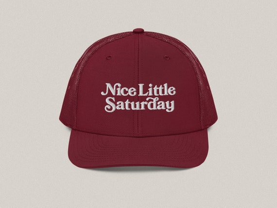 Nice Little Saturday Embroidered Snapback Trucker Hat in Multiple 