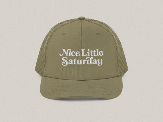 Nice Little Saturday Embroidered Snapback Trucker Hat in Multiple 
