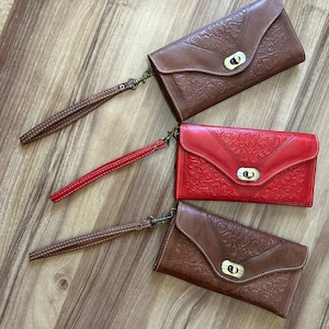 portefeuille cuir femme