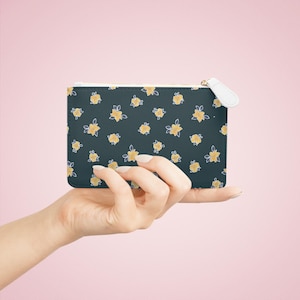Mini bolso de mano floral con flores amarillas, perfecto para salidas de verano, regalos de boda, uso diario, regalo para ella.