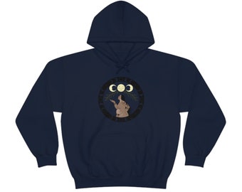 Life giver, maternity, pregnant, birth worker, indigenous birth worker, midwife, doula Unisex Heavy Blend Hooded Sweatshirt