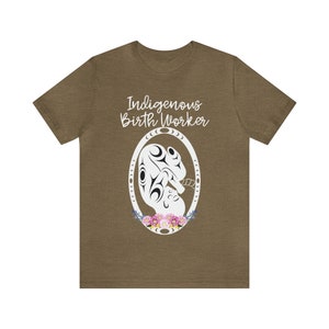 Indigenous birth worker Unisex Jersey Short Sleeve Tee