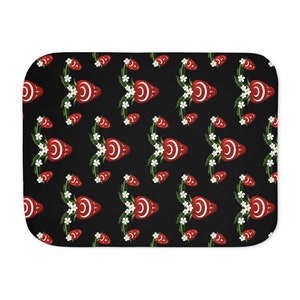 Coast Salish killerwhale, orca, water protector, indigenous, native Sherpa Blanket, Two Colors