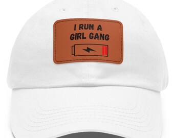 Funny Dad Hat Leather patch for Fathers Day for dad, Personalized Birthday gift for dad, Baby shower Gift for new dad, Mom Dad Matching Cap