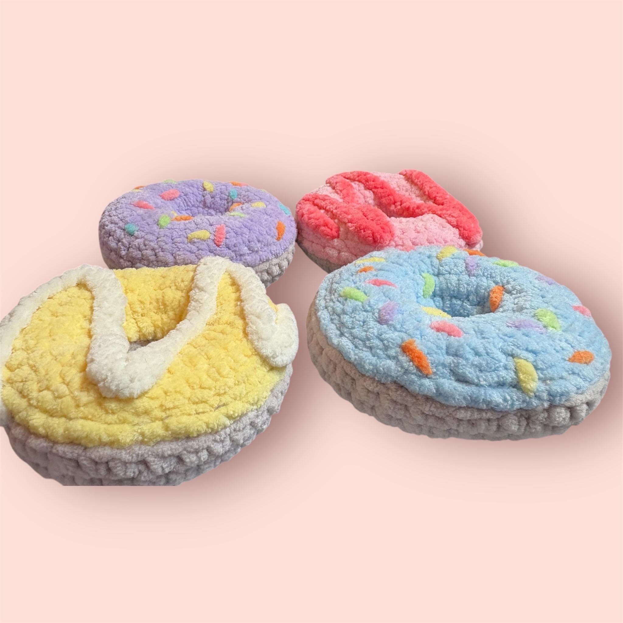 Crochet Donuts: Pretend Play Food with Sprinkles - Thumbnail 2