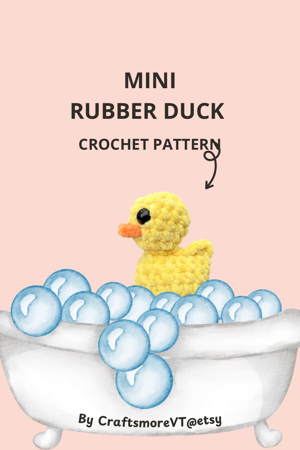 Quick Mini Rubber Ducky crochet pattern