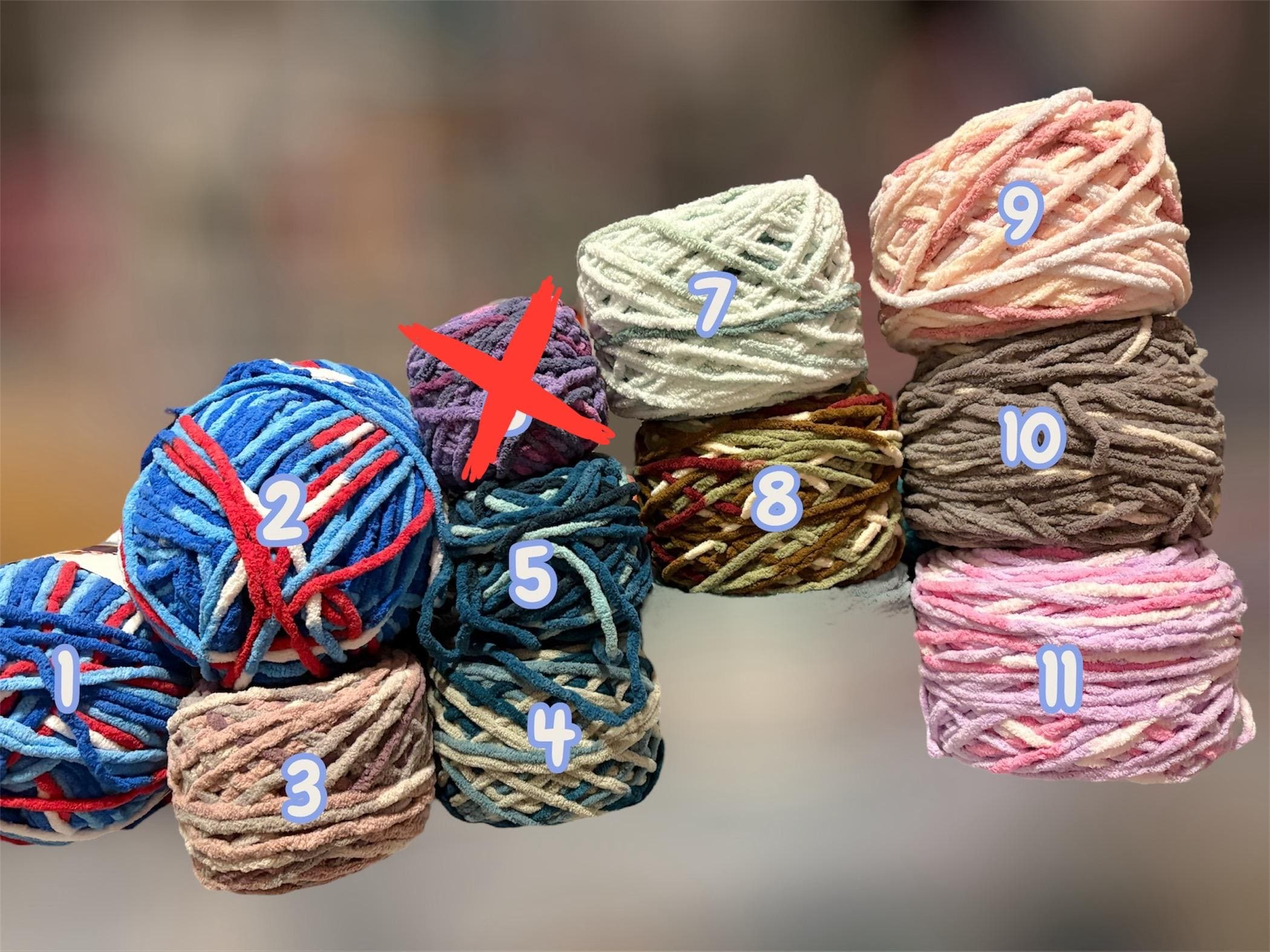 Bernat blanket yarn. Full rolls and leftovers.