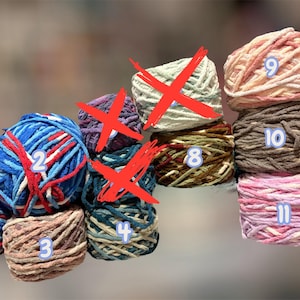 Hilo para mantas Bernat. Rollos completos y sobrantes.