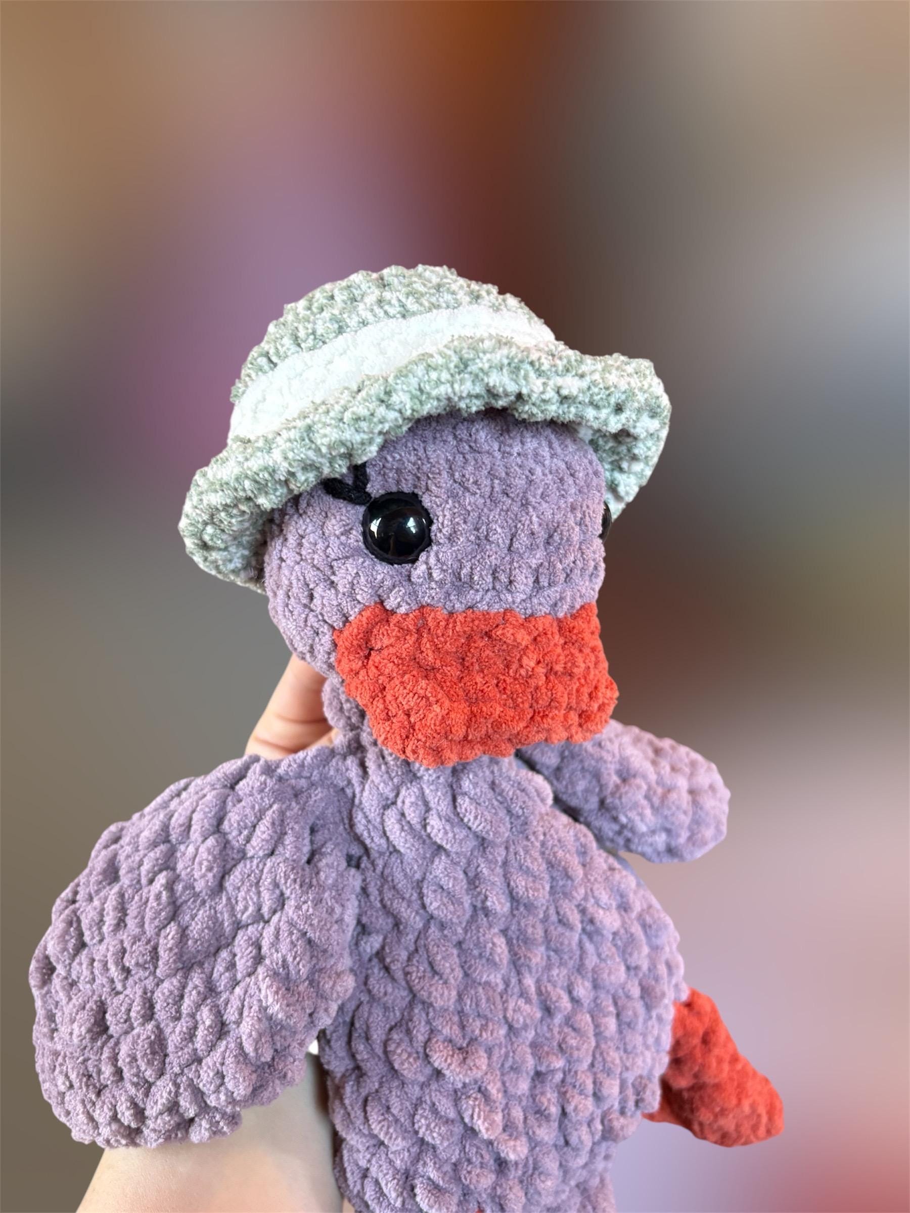 Crochet Duck Lovey: Handmade Plush Toy - Thumbnail 3