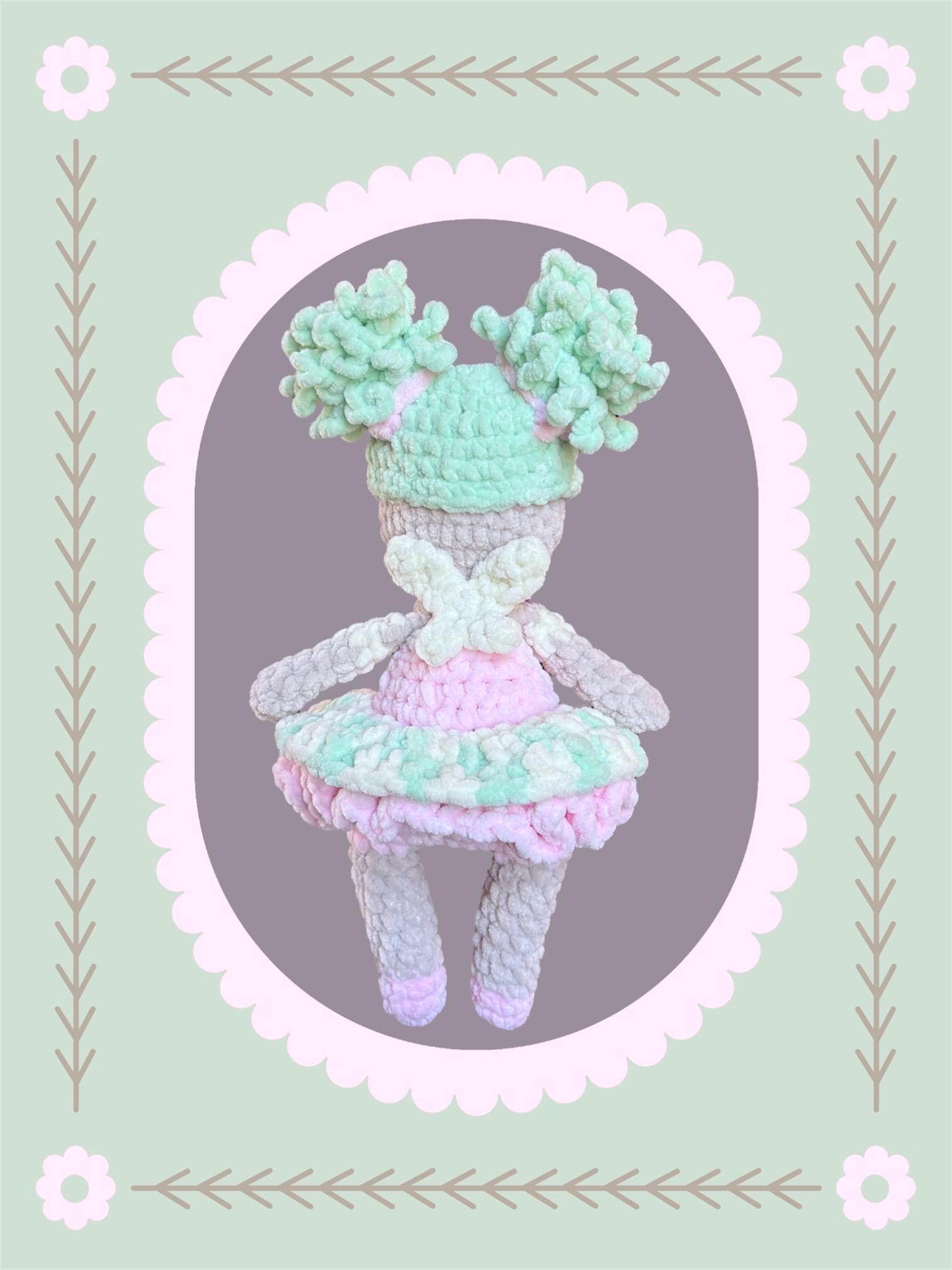 Crochet ballerina fairy doll - Thumbnail 3