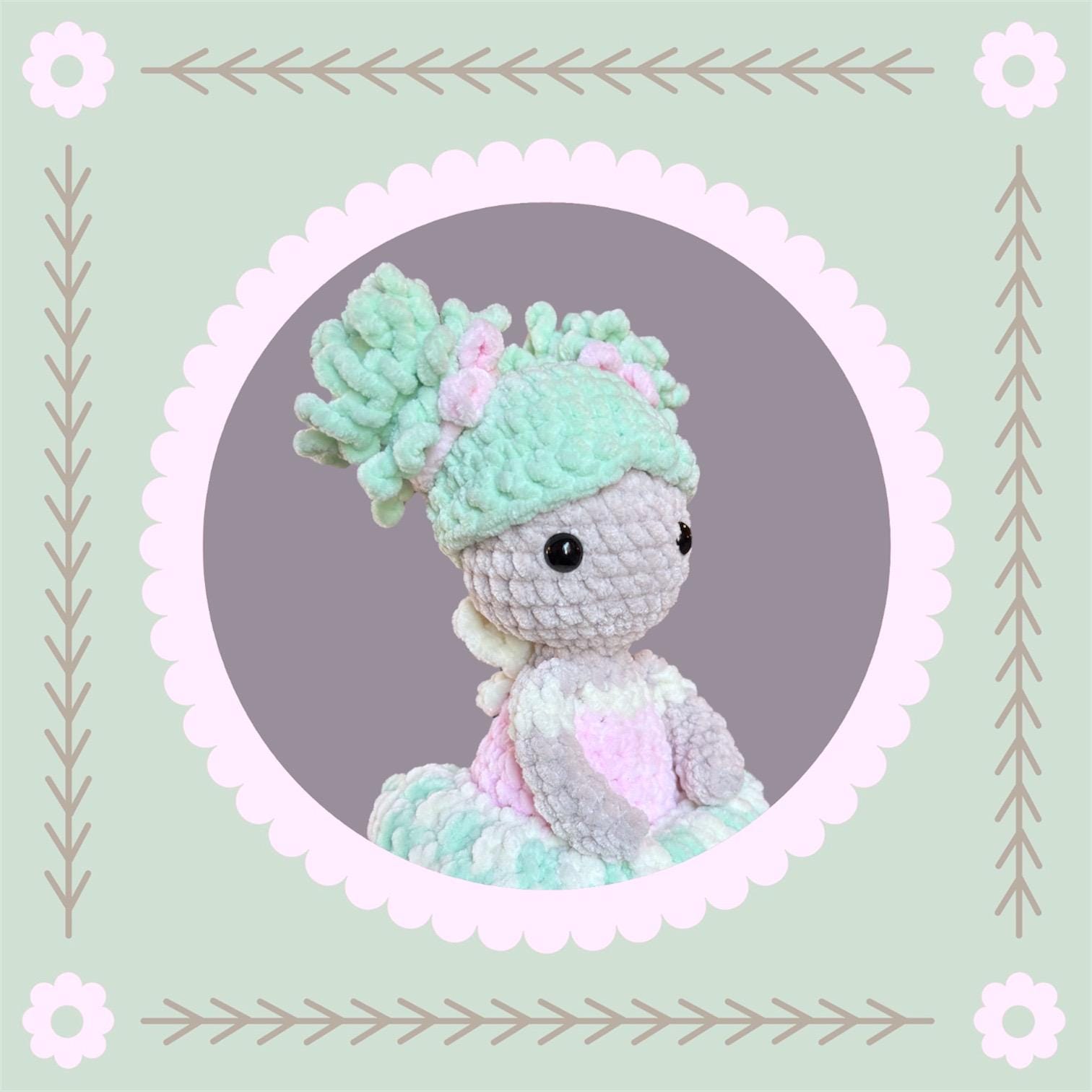 Crochet ballerina fairy doll