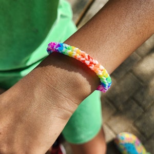 Gumdrop rainbow store loom bracelet
