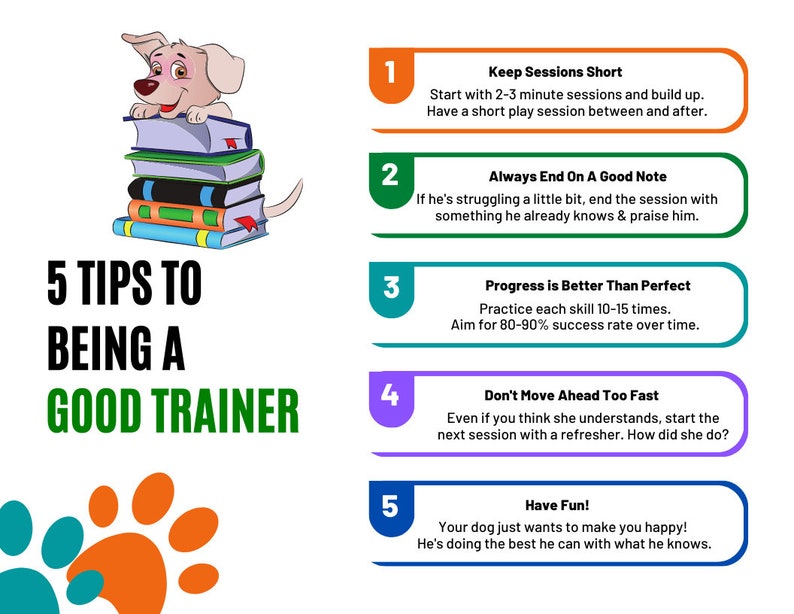 Printable Weekly Dog Training Schedule Keep Track of Training Progress