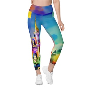 Adonai Crossover leggings with pockets – Magical Yogi Wear