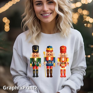 Ready to Press Xmas Nutcrackers Trio DTF, High Resolution Dtf, Direct to Film, Winter Apparel DTF, Clean Nutcracker dtf