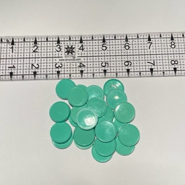 25 Medium Mint Green Medicine Caps