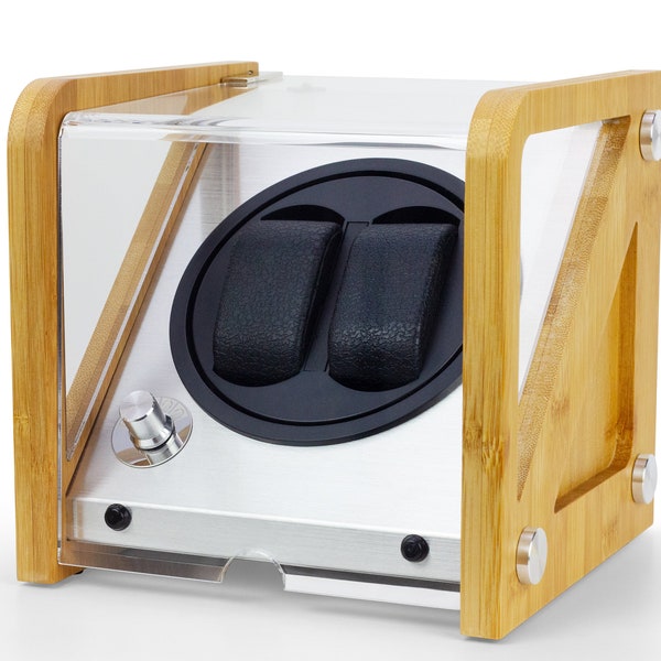 Tourbillon Winders -- Double Automatic Watch Winder rotating display box
