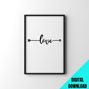 Digital Download Wall Art, Custom Wall Art, Printable Art, Digital Art, Digital Print, Downloadable Art, Digital Download Wall Decor, Love