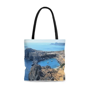 Tote Bag (AOP)   #colorfultotebag#rhodes#anthonyquinnbay#greece#rhodes#travel#etsy#etsyseller#beauty#fashion#greek#trend#unique#