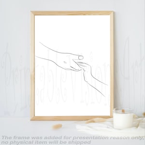 Hold On To Jesus – Modern Minimalist Bible Line Art, Religious Concept, Simple Scripture Hand-drawn Sketch, Christianity Illustration Decor
