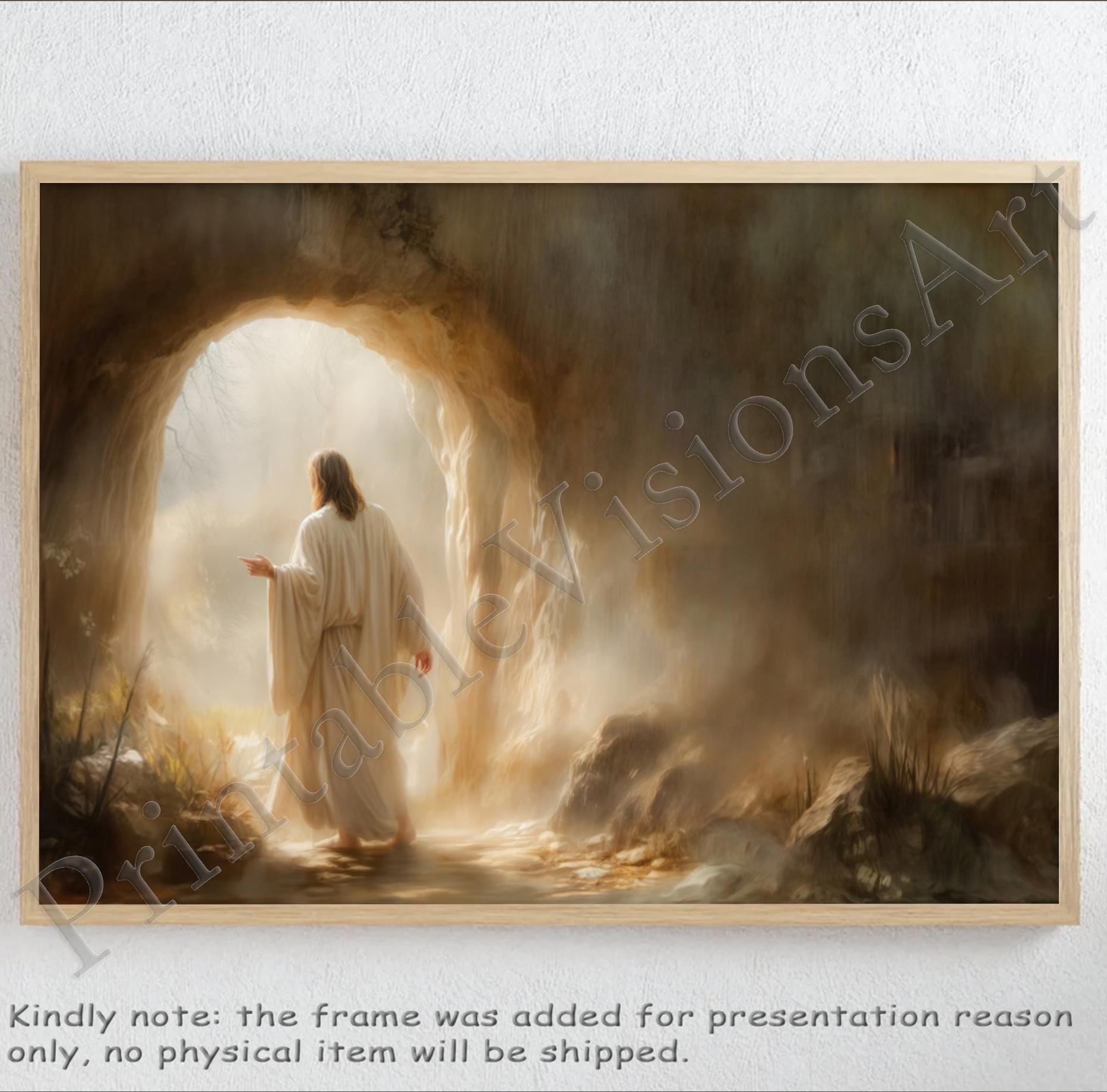 Digital Download: Jesus Christ Resurrected Painting | He is Risen ...
