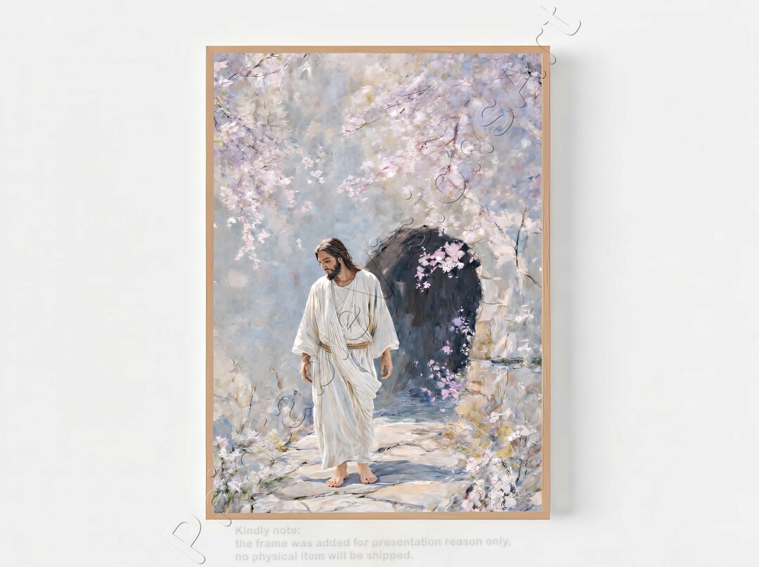 Easter Wall Art Jesus Christ Resurrected Painting | He is Risen Art ...