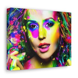 High Colour woman Canvas Gallery Wraps