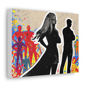 Super Couple Canvas Gallery Wraps