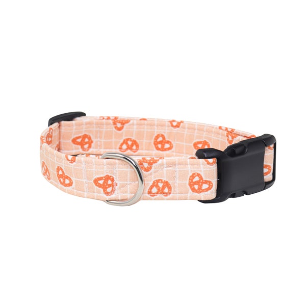 Pretzel Plastic Dog Collar | Adjustable dog collar | Fabric Puppy Collar | Custom Dog Collar Adjustable | Designer Collar