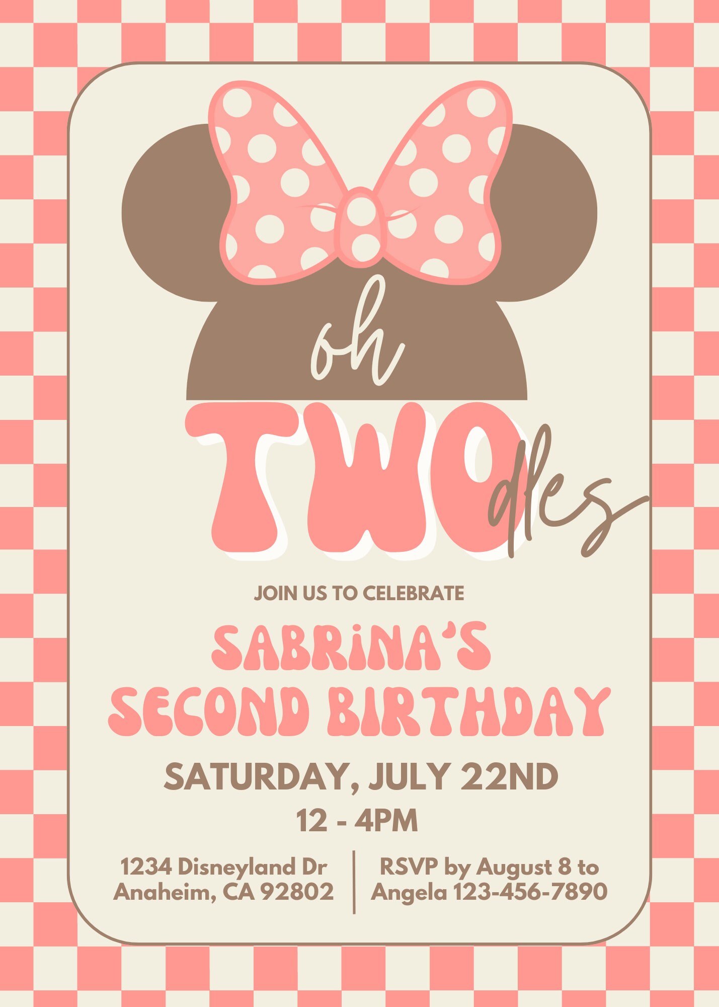 Oh, Twodles! 2nd Birthday Invitation - Customizable Second Birthday ...