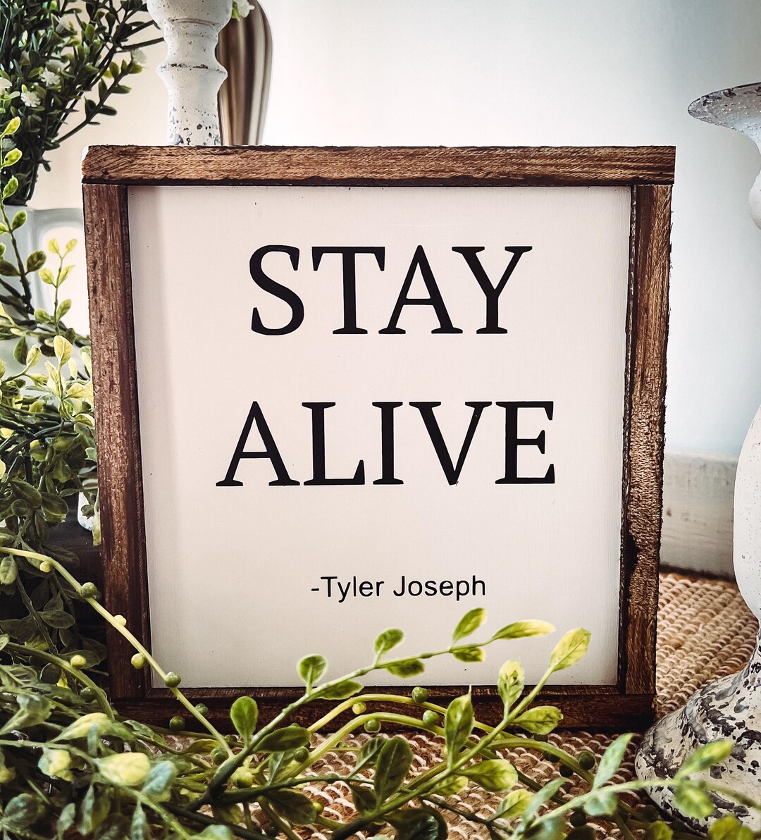 Alive Hand Sign Stay Alive Sign - Truce Inspired -mental Health Reminder - Etsy