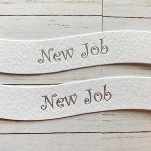 10 New Job sentiment banners, card making, cardmaking supplies, make your own handmade greetings cards, DIY crafts, silver foil text