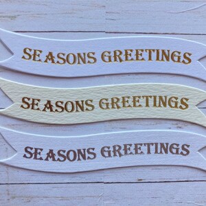 10 pancartas con frases de felicitación navideñas / materiales para hacer tarjetas / texto laminado / crea tus propias tarjetas de felicitación navideñas / materiales para manualidades navideñas