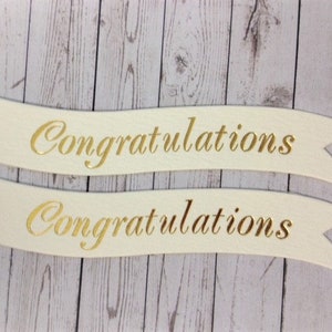 10 striscioni con frasi di congratulazioni, forniture per biglietti d'auguri, creazione di biglietti, crea biglietti d'auguri fatti a mano, artigianato fai da te, testo in lamina d'oro