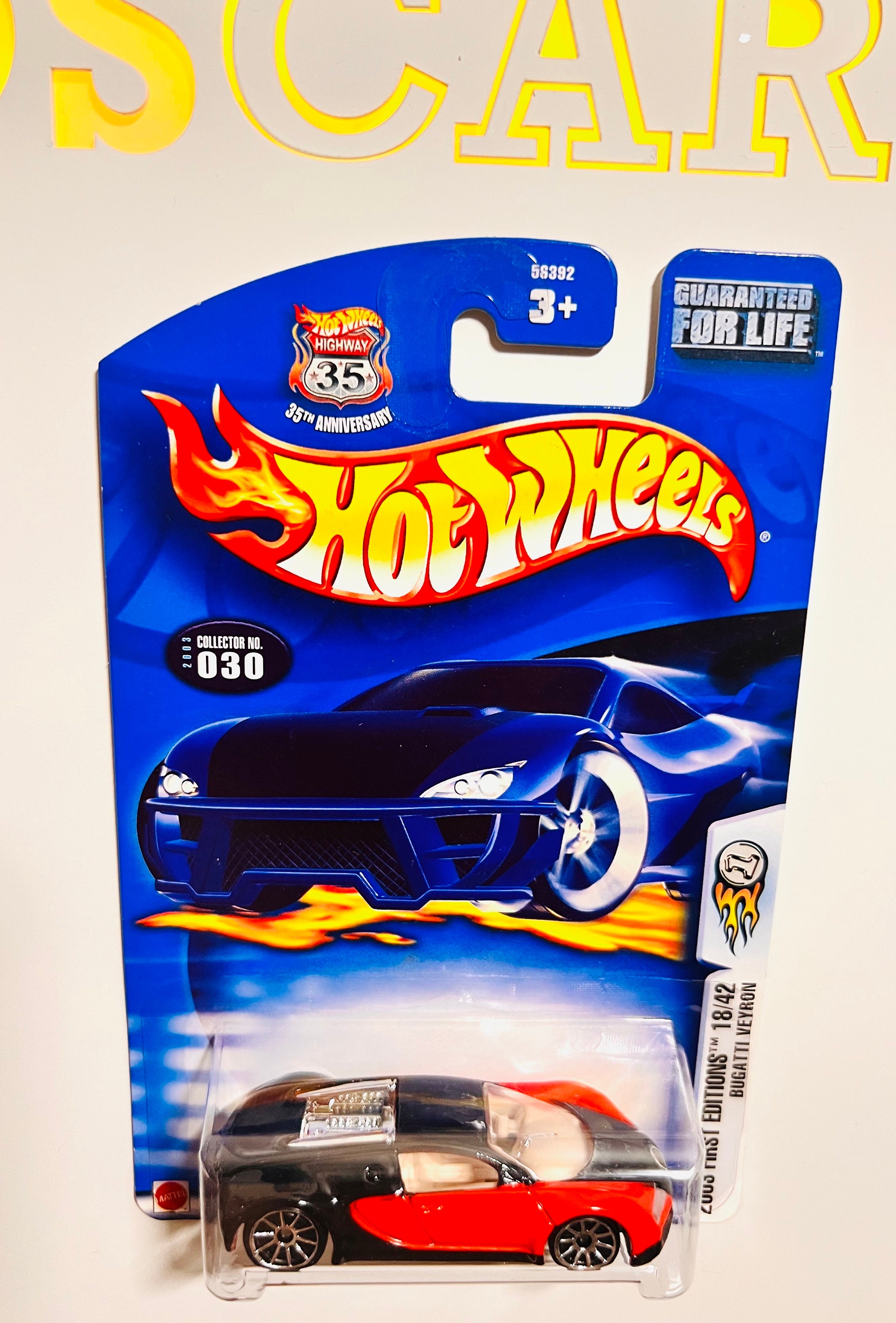Hotwheels Bugatti Veyron First Edition Rare Die Cast Car. Comes in