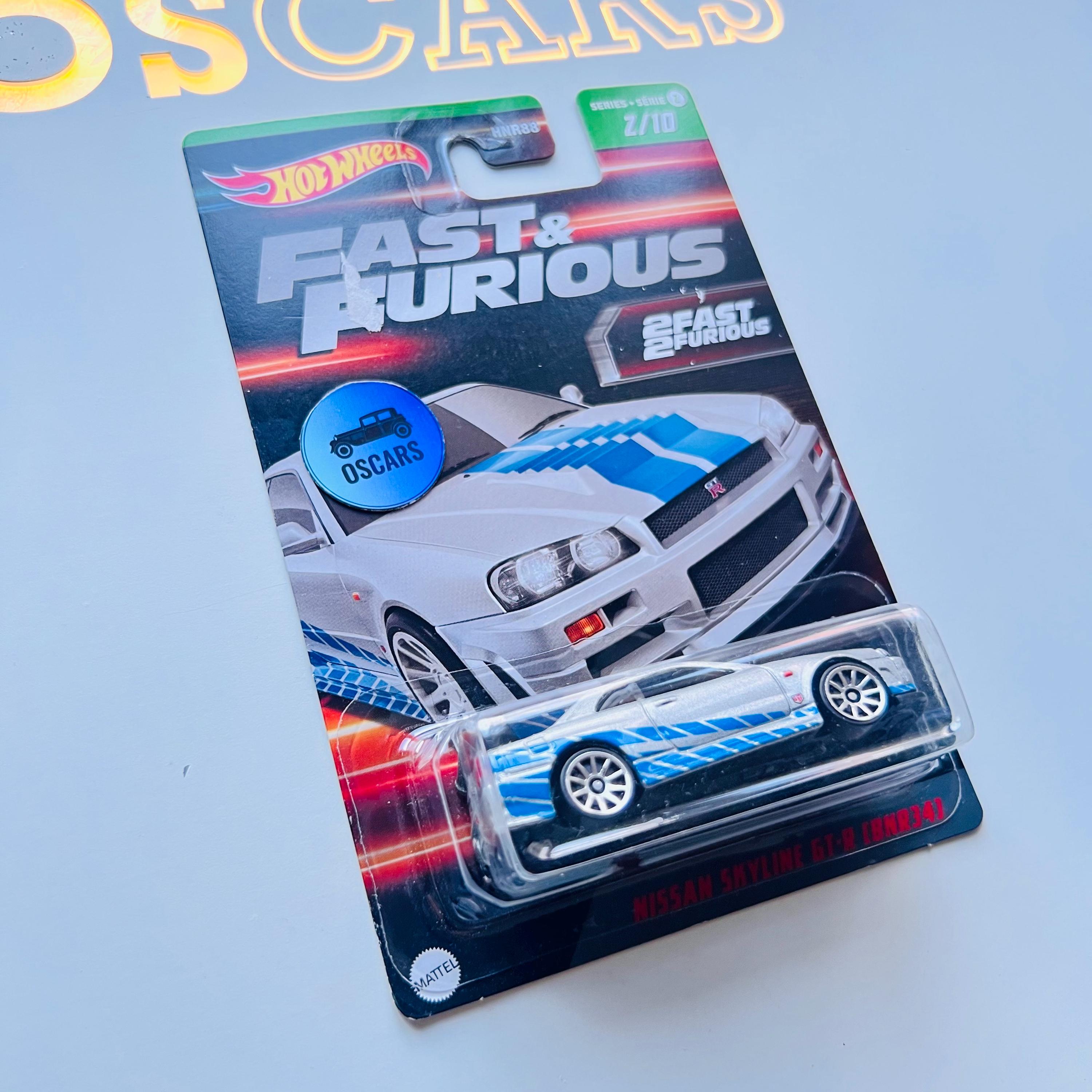 ホットウィール　ワイルドスピード　日産 R34 & シルビア　プロテクター入り ホットウィール ワイルドスピード 日産 R34 & シルビア プロテクター