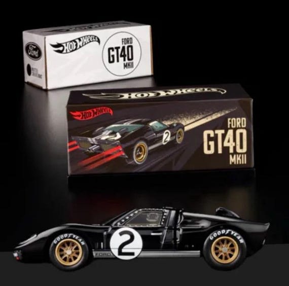 Ford GT40 MKII, Hot Wheels RLC, Rare Diecast Collectible Model