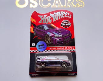 Nissan Skyline GT-R R34, Hot Wheels RLC Edition, Purple Chameleon