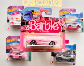Barbie pink corvette, Hot Wheels special edition, rare diecast collectible toy car, model replica! Grate gift for men and boy or girl!