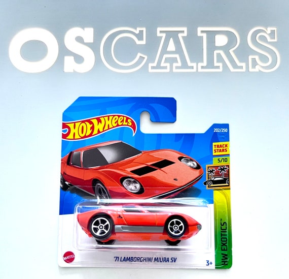 Hotwheels '71 Lamborghini Miura SV Die Cast Car. Short Card. - Etsy