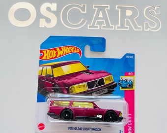 HotWheels Volvo 240 Drift Wagon  die cast car. Short Card.