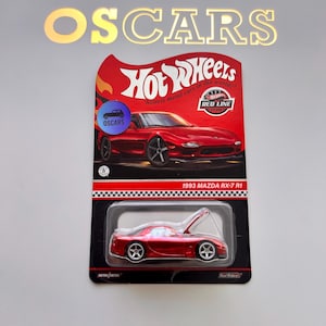 Mazda RX-7 R1 1993, edição Hot Wheels RLC, raro carrinho de brinquedo colecionável em metal fundido, réplica do modelo! Enviado em embalagem protetora! Cartão em ótimo estado!